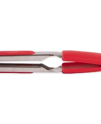 Rsvp International Endurance 18/8 Stainless Steel 10.75" Red Square Silicone Tip Tongs