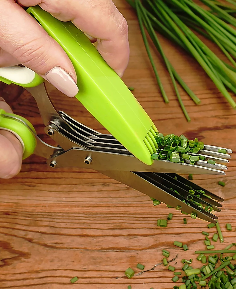 Rsvp International Stainless Steel Plastic 8x3" Kitchen Helpers Herb Scissors