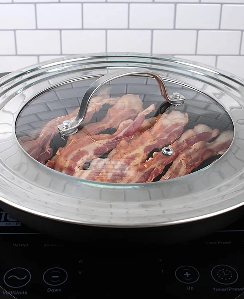 Rsvp International Endurance Stainless Steel Glass 9" Diameter Universal Lid
