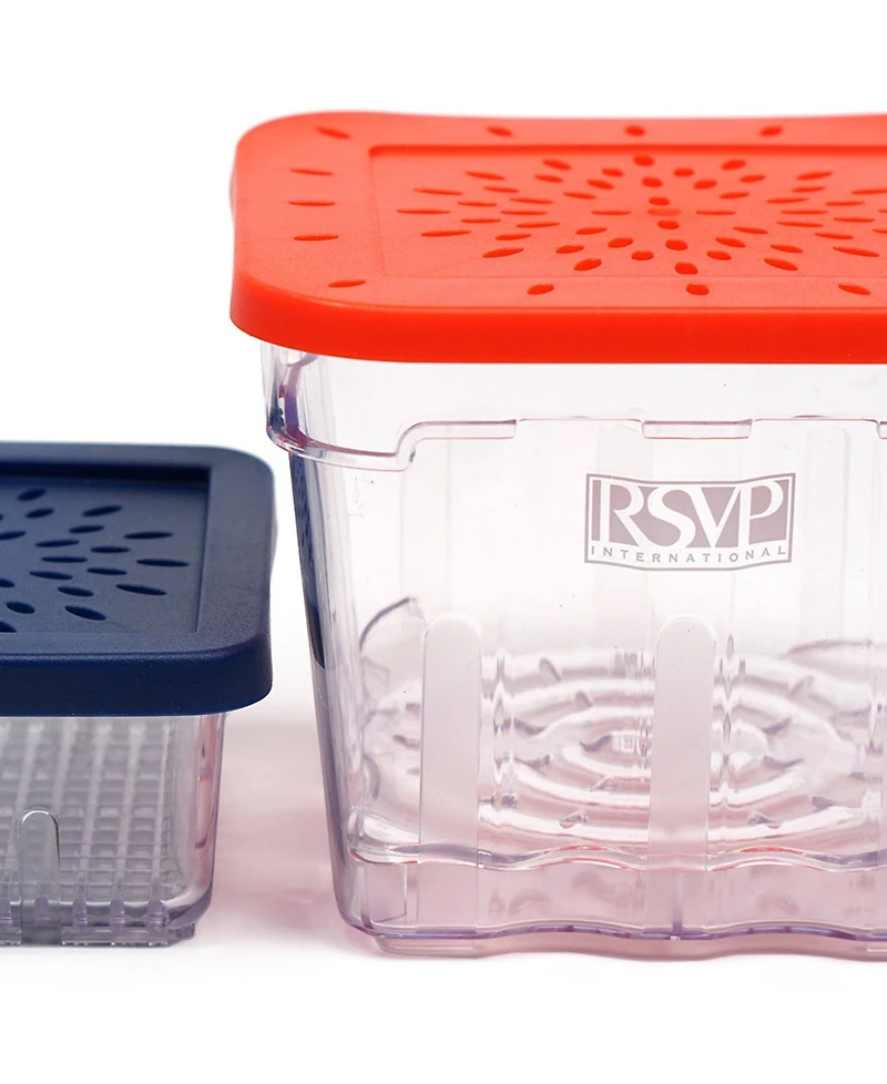 Rsvp International 2 Piece Bisphenol A-Free Plastic Berry Keeper Set