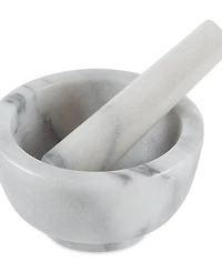 Rsvp International White Marble Mortar Pestle Set