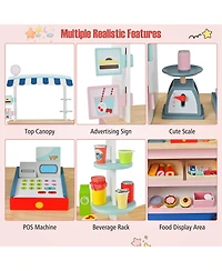 Kids Snacks & Sweets Food Cart Kids Toy Cart Play Set