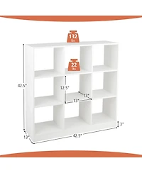 Kids Toy Storage Organizer 9-Cube Kids Bookcase