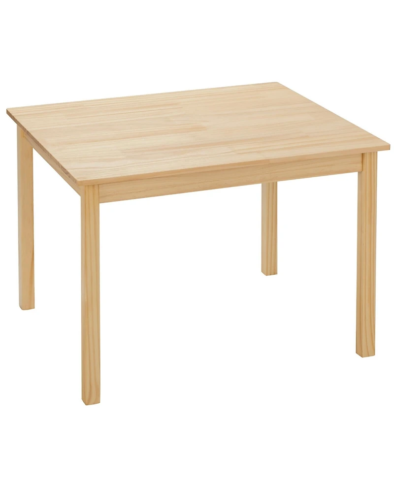 Kids 5 Piece Table Chair Set Pine Wood Multicolor Children Play Room Furniture