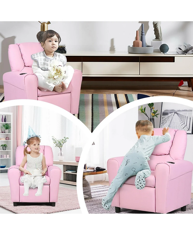 Kids Recliner Armchair Children's Furniture Sofa Couch Chair