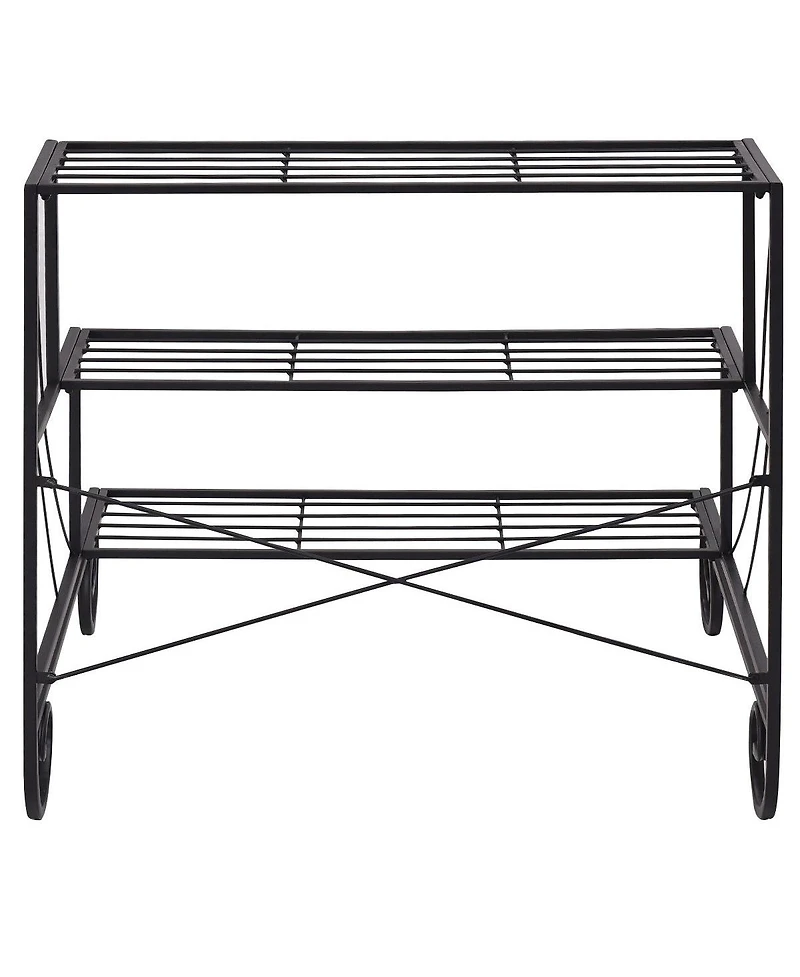 3 Tier Outdoor Metal Plant Stand Flower Planter Garden Display