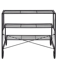 3 Tier Outdoor Metal Plant Stand Flower Planter Garden Display