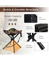 2 Pack Folding Hunting Stool Lightweight Foldable Outdoor Stool Seat