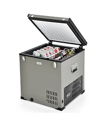 68 Quart Car Refrigerator 12V Portable Car Freezer Fridge w/Dc & Ac Adapter