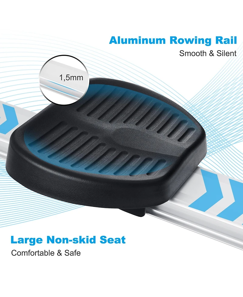 Magnetic Rowing Machine, Folding Rower with Lcd Display