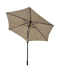 Costway 10Ft Outdoor Market Patio Table Umbrella Push Button Tilt Crank Lift