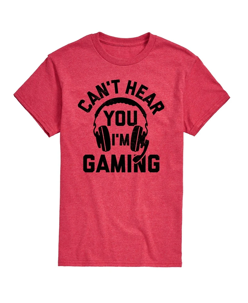 Hybrid Apparel Can't Hear You Gaming Men's Short Sleeve Tee