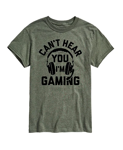 Hybrid Apparel Can't Hear You Gaming Men's Short Sleeve Tee