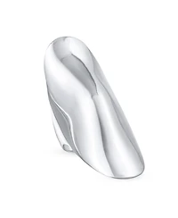 Bling Jewelry Geometric Unique Fashion Statement Full Finger Ring Sterling Silver