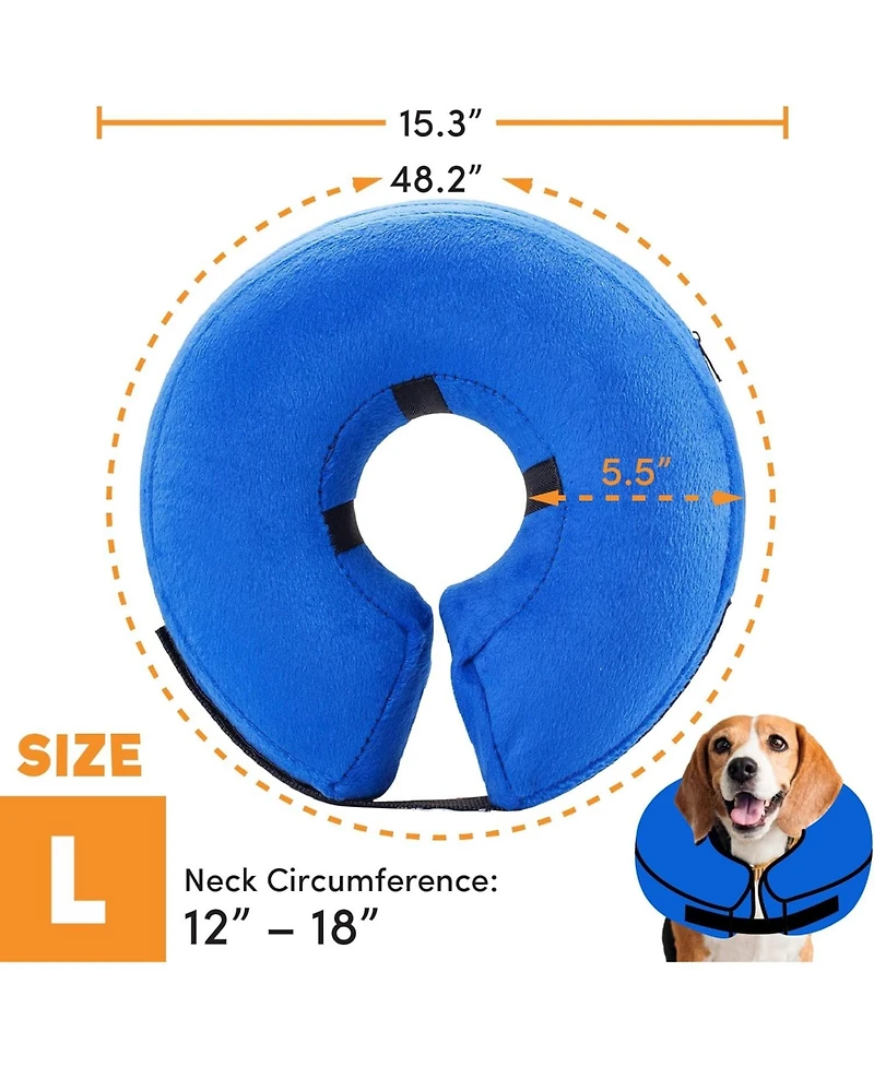 Bencmate - Protective Inflatable Pet Collar: Ergonomic, Soft