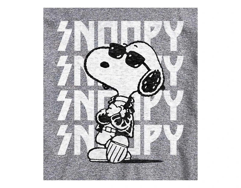 Hybrid Apparel Snoopy Rock Name Repeat Men's Short Sleeve Tee