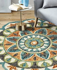 Lr Home Radiance Rdc-085 5'x5' Round Area Rug