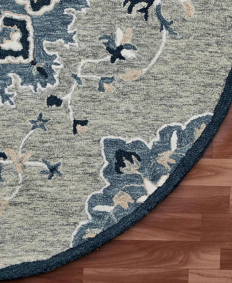 Closeout! Lr Home Rochelle Rug-134 7'3"x7'3" Round Area Rug