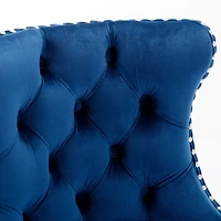 Simplie Fun Adjustable Swivel Velvet Bar Stools with Backs (Set of 2)