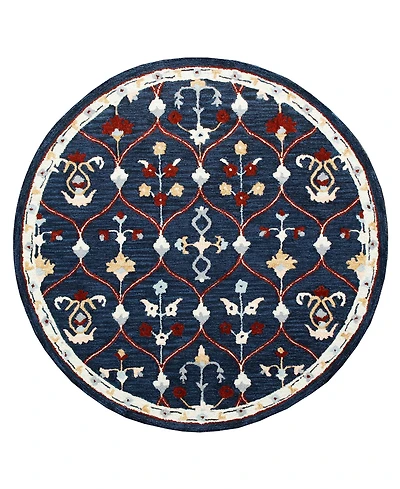 Closeout! Lr Home Rochelle Rug-138 7'3"x7'3" Round Area Rug