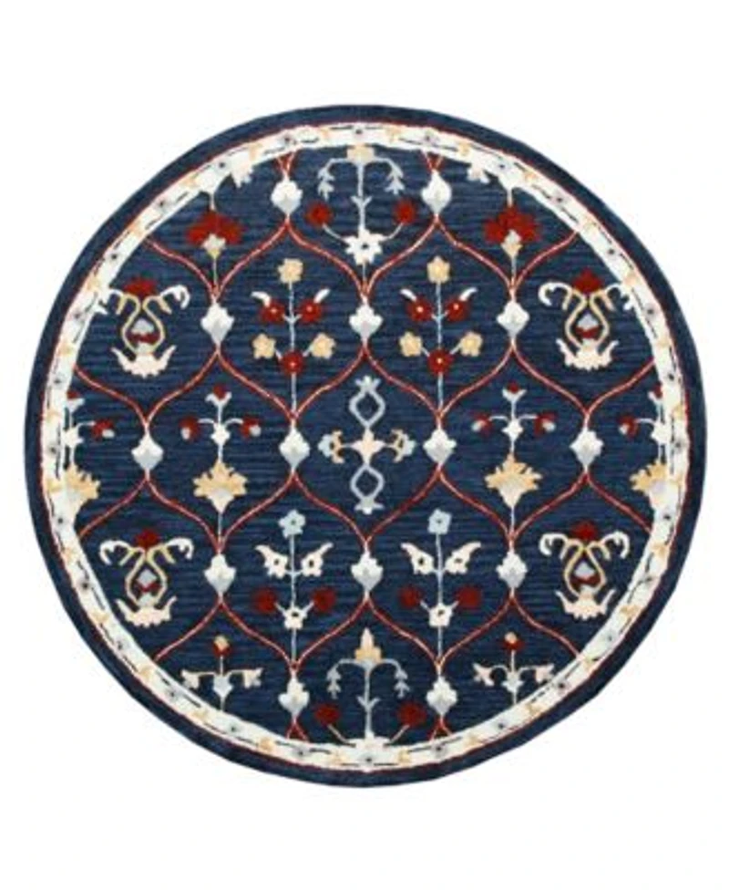 Closeout Lr Home Rochelle Rug 138 3 Round Area Rug