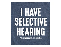 Hybrid Apparel Selective Hearing Men's Short Sleeve Tee