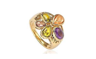 Suzy Levian New York Suzy Levian Sterling Silver Cubic Zirconia Multi Color Ring