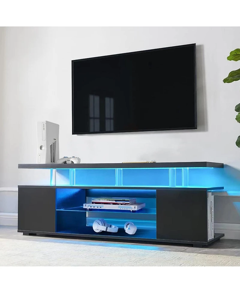 Streamdale Entertainment Center for 70" Led Tv, Black