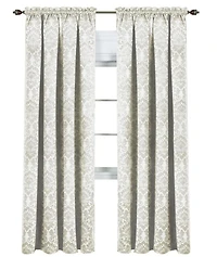 Kate Aurora Royal Living 2 Piece Curtain Panels - 63 in. Long Brown