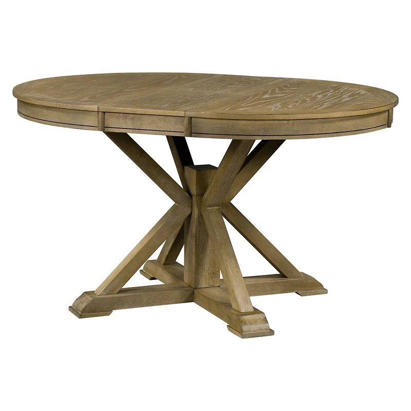 Streamdale Retro Extendable Oak Dining Table with 12" Leaf