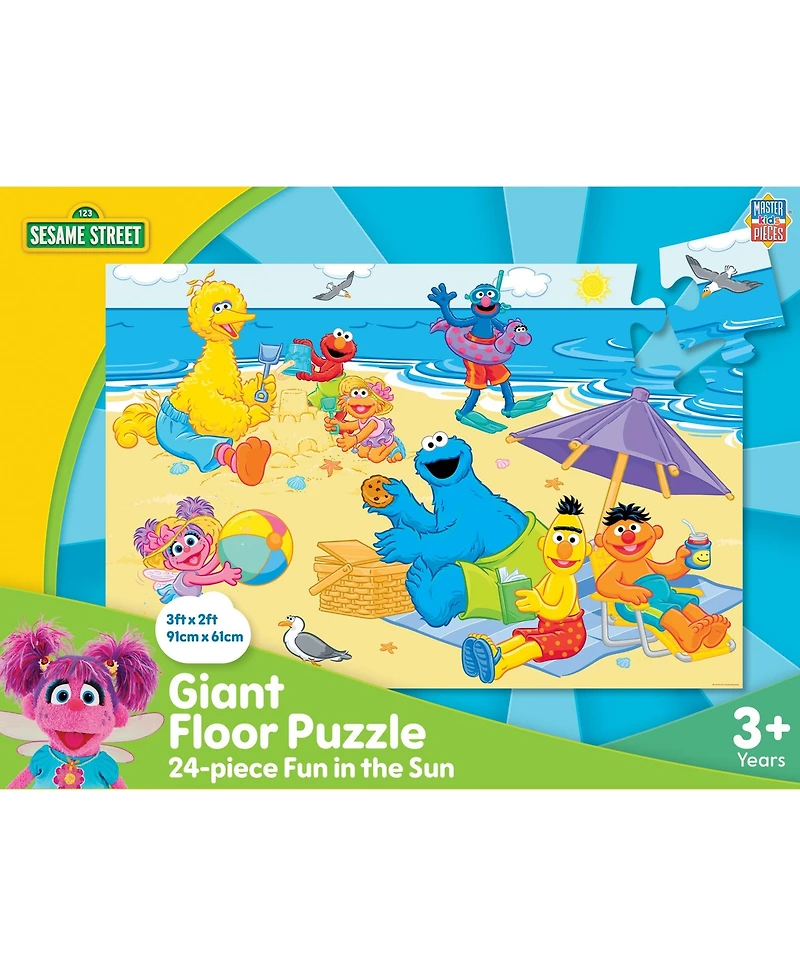 Masterpieces Sesame Street Fun in The Sun 24 Piece Floor Jigsaw Puzzle