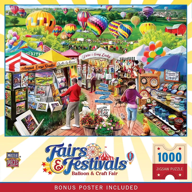 Masterpieces Fairs & Festivals - Balloon & Craft Fair 1000 Piece Puzzle