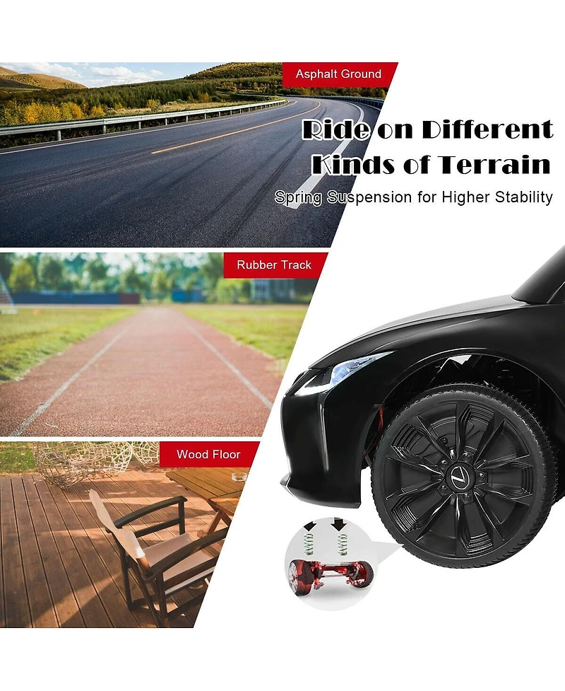 Sugift Lexus LC500 Licensed Kids 12V Ride Remote Control Electric Vehicle