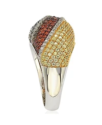 Suzy Levian New York Suzy Levian Sterling Silver Cubic Zirconia Exotic Wave Ring