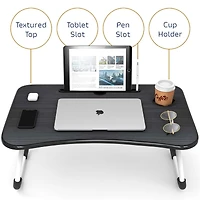 Nestl Foldable Lap Desk - Portable & Lightweight - Ideal for Working, Reading, or Eating