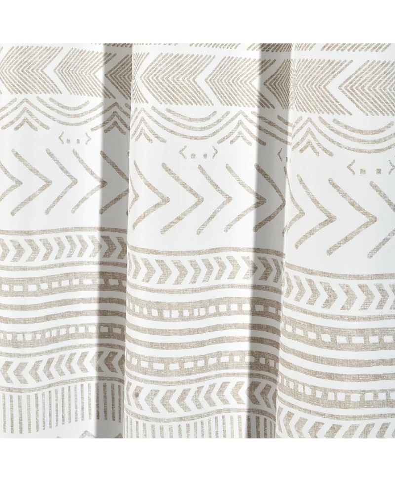Lush Decor Hygge Geo Light Filtering Window Curtain Panels