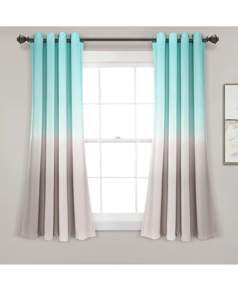 Lush Decor Umbre Fiesta Light Filtering Window Curtain Panels