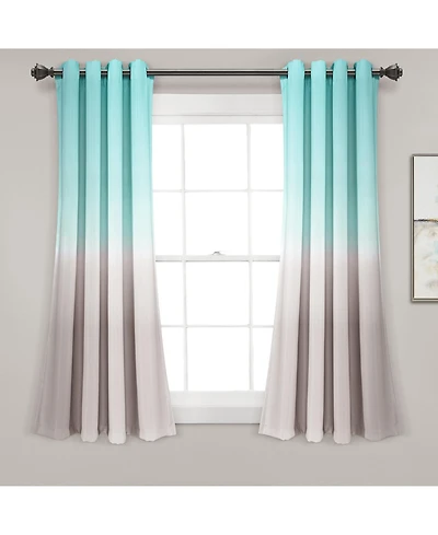 Lush Decor Umbre Fiesta Light Filtering Window Curtain Panels