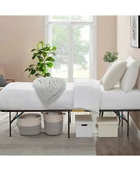 14" Adjustable Foldable Steel Bed Frame