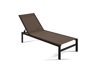 Slickblue 6-Position Chaise Lounge Chairs with Rustproof Aluminium Frame