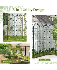 Slickblue Pack x 20 Inches Metal Garden Trellis for Climbing Plants