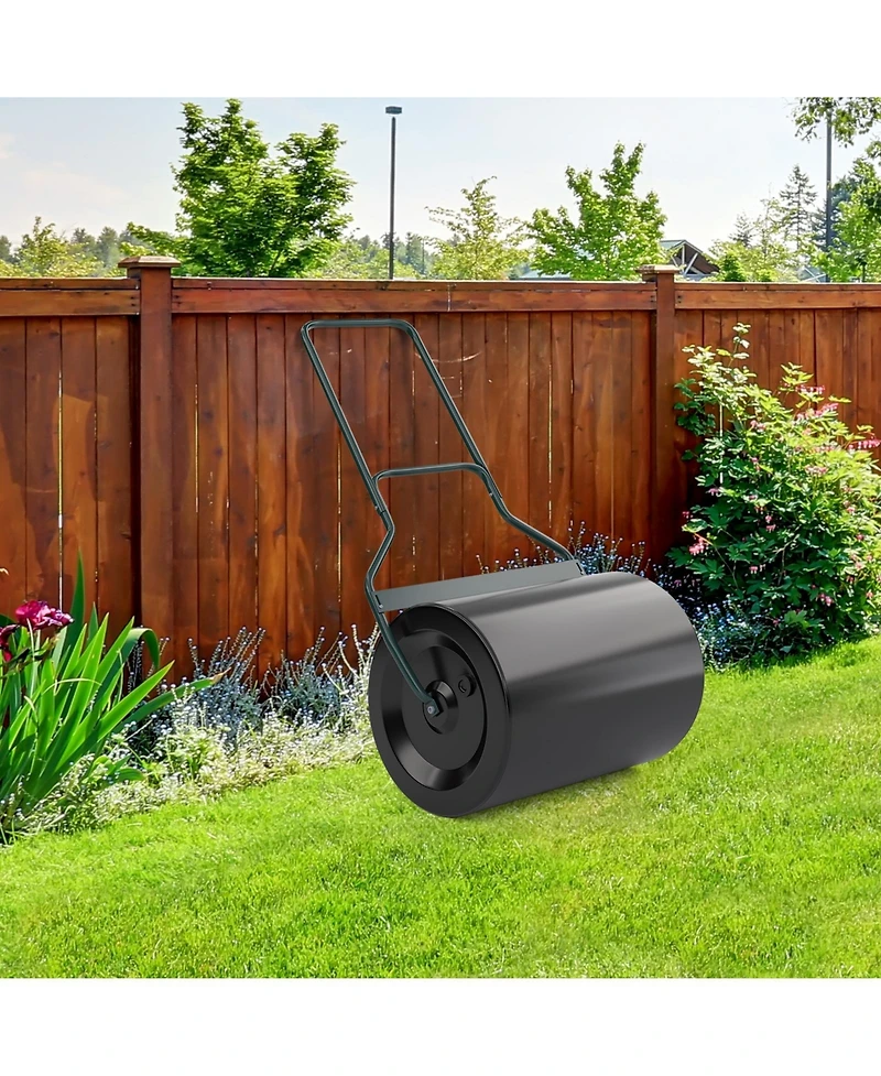 Slickblue Lawn Roller with U-Shaped Handle for Garden Backyard
