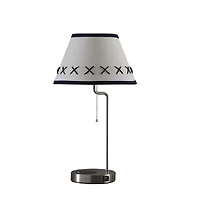 Streamdale 20-Inch Shelby Modern Craft Table Lamp with Usb Charging Station