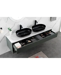Streamdale 24x14x5.5 Matte Shell Bathroom Sink