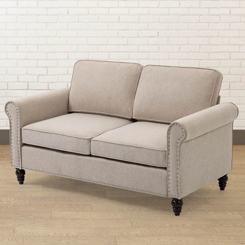 Streamdale Mid-Century Loveseat with Button Tufting, 45