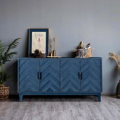 Streamdale Vintage Style Lacquered Buffet Cabinet
