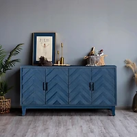 Streamdale Vintage Style Lacquered Buffet Cabinet
