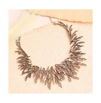 Sohi Women's Feather Statement Necklace
