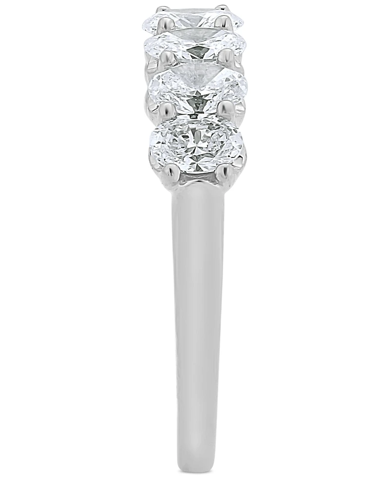 Diamond Oval Seven Stone Band (1-1/2 ct. t.w.) 14k Gold