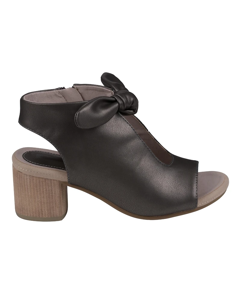 Gc Shoes Women's Kimora Knot Detail Block Heel Dress Sandals